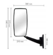 Espejo Completo Plano Ford Cargo 712/814/815 ->2008 Derecho 