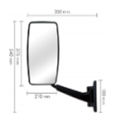 Espejo Completo Plano Ford Cargo 712/814/815 ->2008 Izquierd