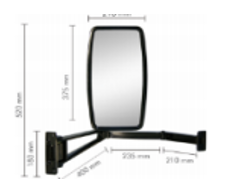 Espejo Completo Plano Ford Cargo ->2010, Derecho
