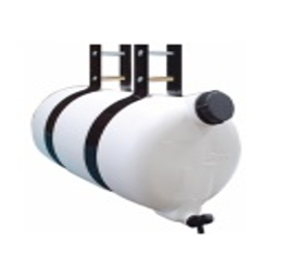 Estanque 26 Lts. para Agua con Soporte Metalico Blanco 