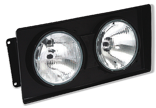 Farol Doble/H1 Halog./H1 C/Carc. y Mold. Negra L/Pesa. VW 03-> Izquierdo 