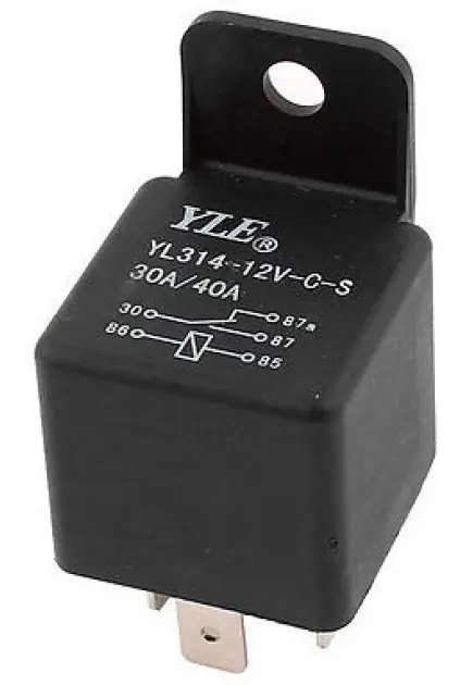 Reley  12 Volt 4 Teminales Auxilir. VW 40A