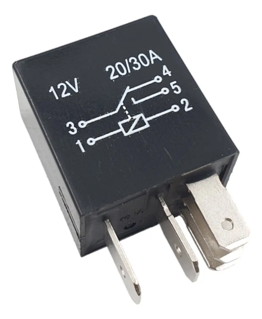Mini Reley  12 Volt 30/20A  5 Teminales Aire Acondicionado 
