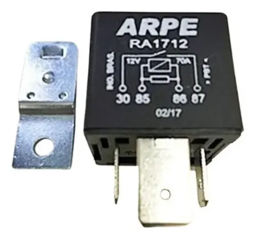 Reley  12 Volt 70A 4 Teminales Uso Gral.