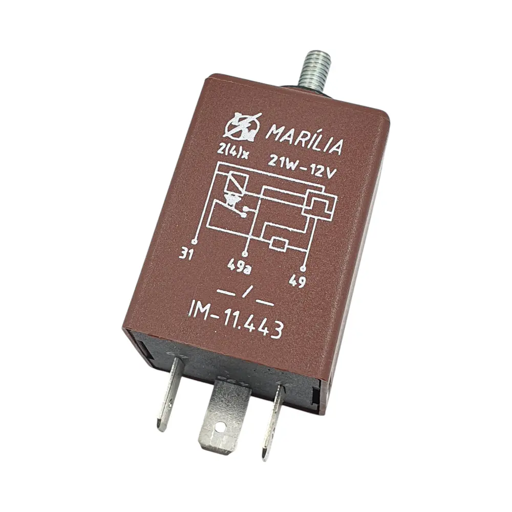 Relay C. Pisca 12 Volt 3 Terminales. VW 32mm