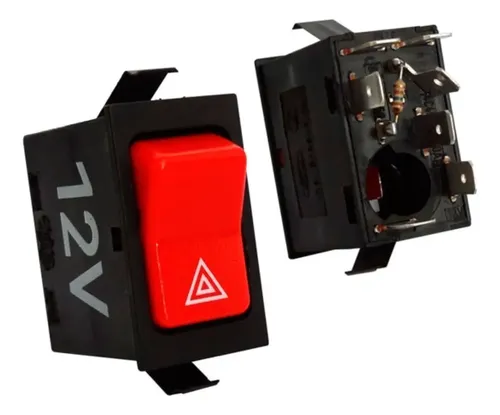 Interruptor Luz de Emergência  12 Volt 8 Terminales Ford F100/F250/Cargo/F1000/F4000 