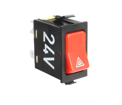 Interruptor Luz  Emergencia 7 term. Ford Cargo 06->     24 volt.